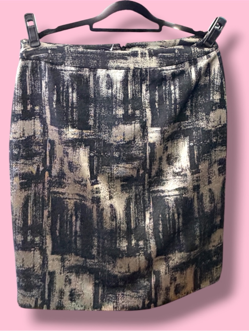NWT - Talbots - Classic Textured Pencil Skirt - Black & Cream
